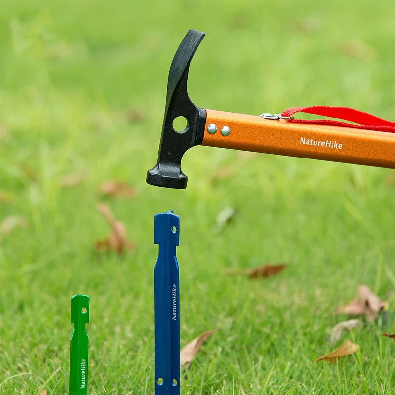 NH15A010-I Ultralight Camping Tent Hammer Aluminum Alloy Ground Spike Tool