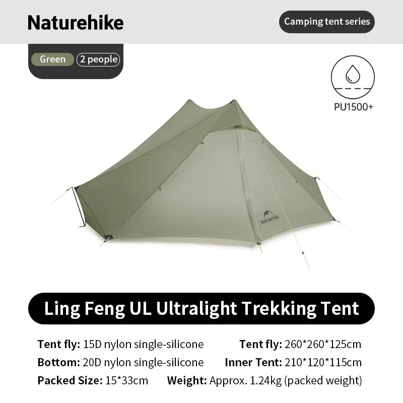 Ling Feng UL 2-Person Ultralight Trekking Tent – Lightweight Sun Shelter for Camping & Hiking