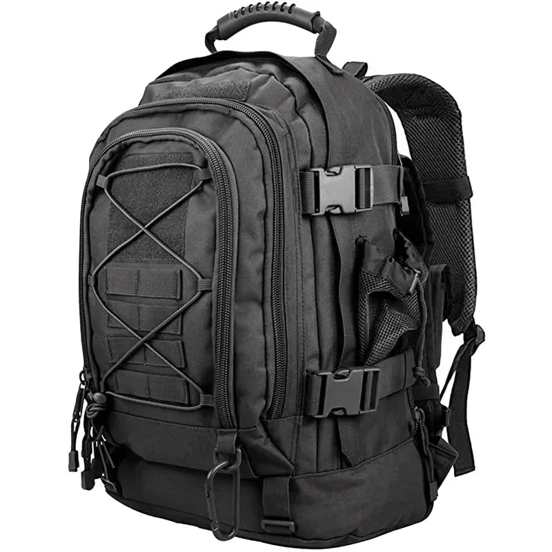 Extra Large 60L Tactical Backpack – Water-Resistant Nylon Rucksack for Hiking, Travel & Outdoor Use