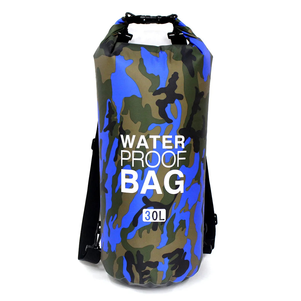 SUNFIELD Camouflage Waterproof Dry Bag Backpack 2L–30L Rafting Swimming Trekking Sack