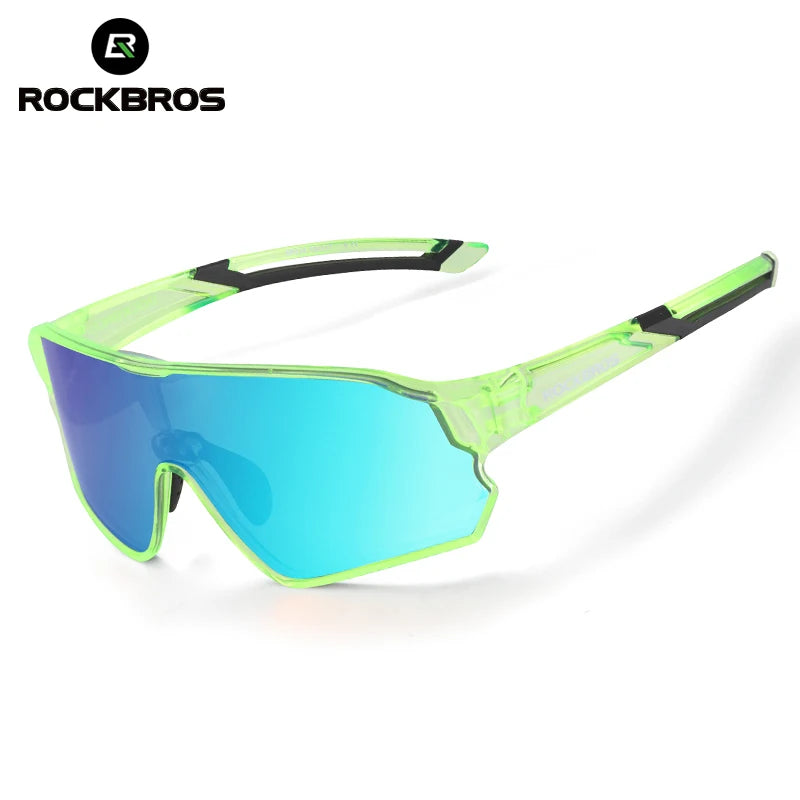 ROCKBROS Kids Photochromic Polarised Cycling Sunglasses UV400 Lightweight Bike Glasses