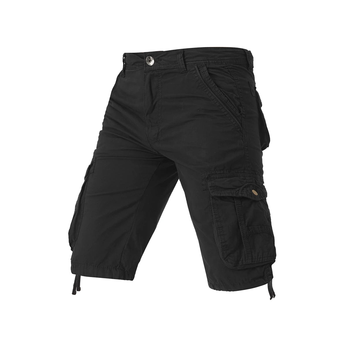 HANQIU Men's Military Cargo Shorts – Camouflage Tactical Cotton Workwear | HANQIU