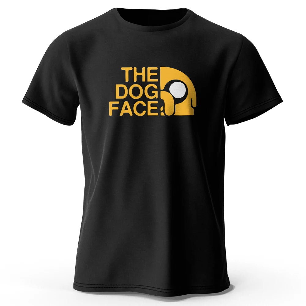 Men's Jake The Dog Printed T-Shirt Oversized Funny Graphic Tee for Men & Women