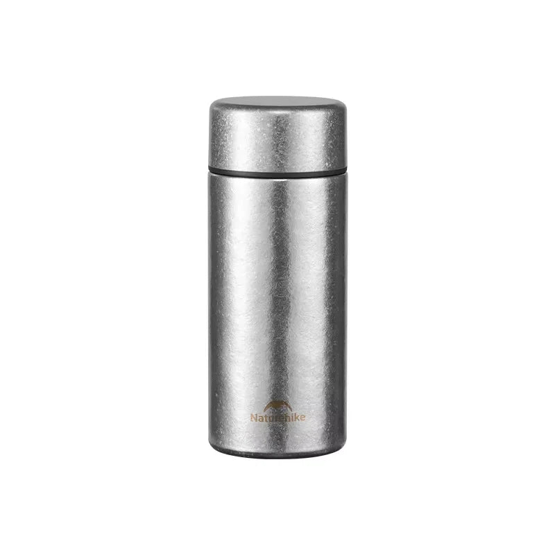 200ML Titanium Water Bottle Ultralight Camping Pocket Cup Outdoor Drinking Bottle