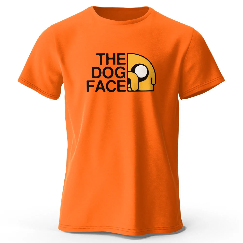 Men's Jake The Dog Printed T-Shirt Oversized Funny Graphic Tee for Men & Women