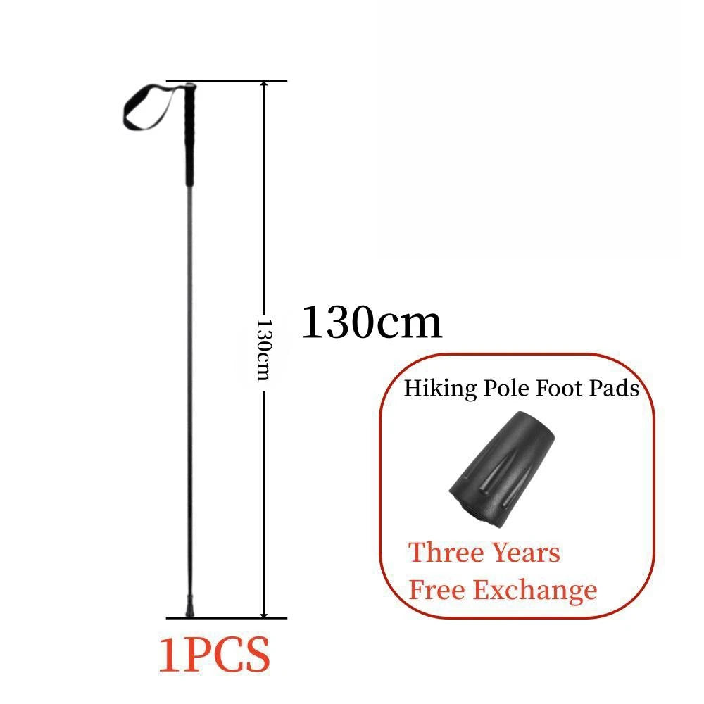 Ultra-Light Carbon Folding Trekking Pole 115g Collapsible Hiking Stick for Walking Mountain Climbing