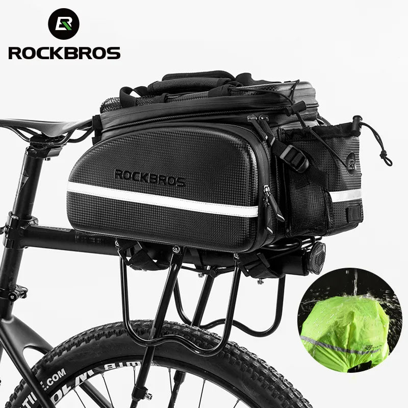 ROCKBROS Bicycle Carrier Bag MTB Bike Rack Bag Trunk Pannier Cycling Multifunctional Large Capacity