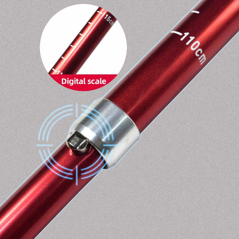 5-Section Foldable Trekking Pole – Portable, Telescopic & Lightweight Walking Stick for Hiking