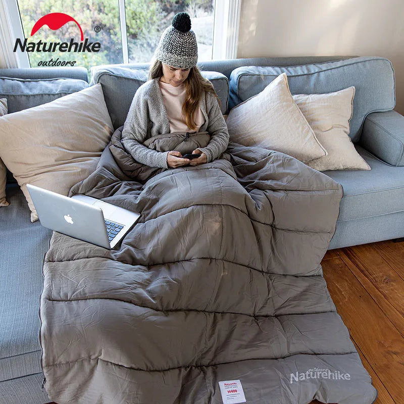 M180 Ultralight Hooded Sleeping Bag Waterproof Spliceable Winter Camping Warm 1℃–12℃