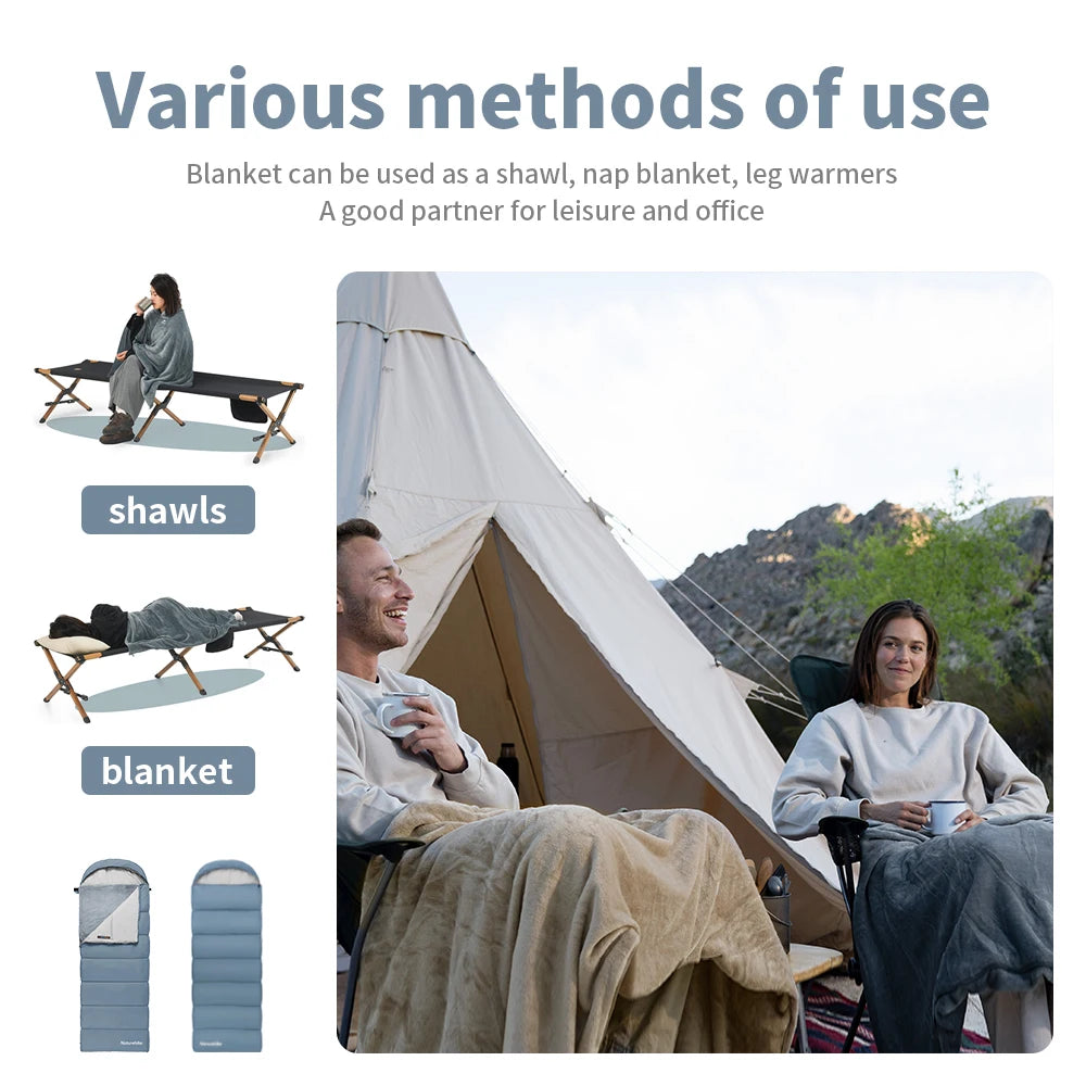 Heated Winter Sleeping Bag USB-Powered Warming Camping Quilt Splicable Cold Weather Outdoor Bag