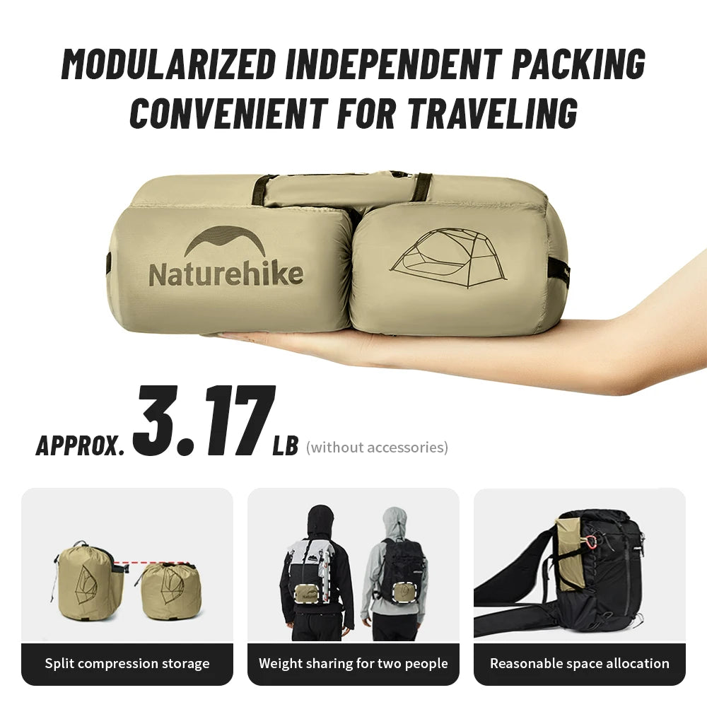 Star River UL 2-Person Ultralight Trekking Tent for Camping & Hiking (NATUREHIKE)