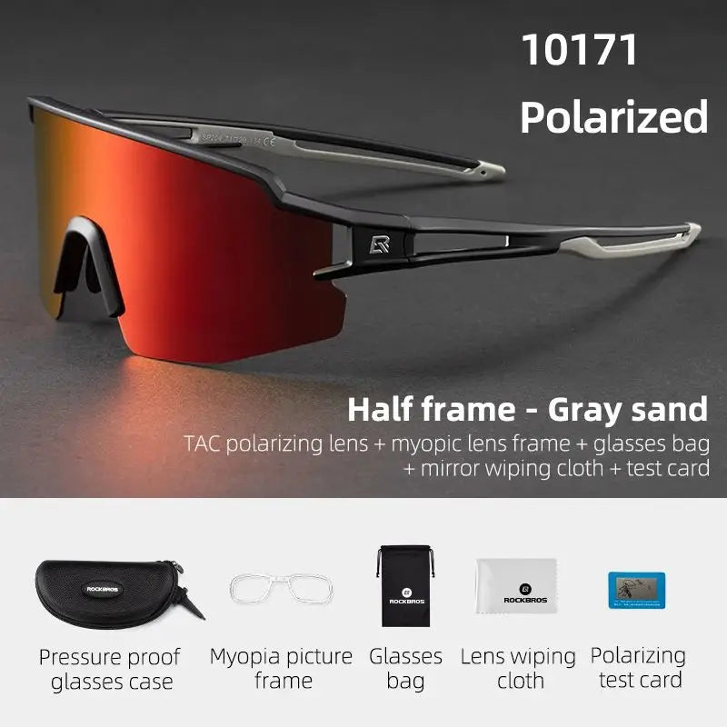 ROCKBROS 1017 Photochromic & Polarized Cycling Glasses UV400 Protection | ROCKBROS