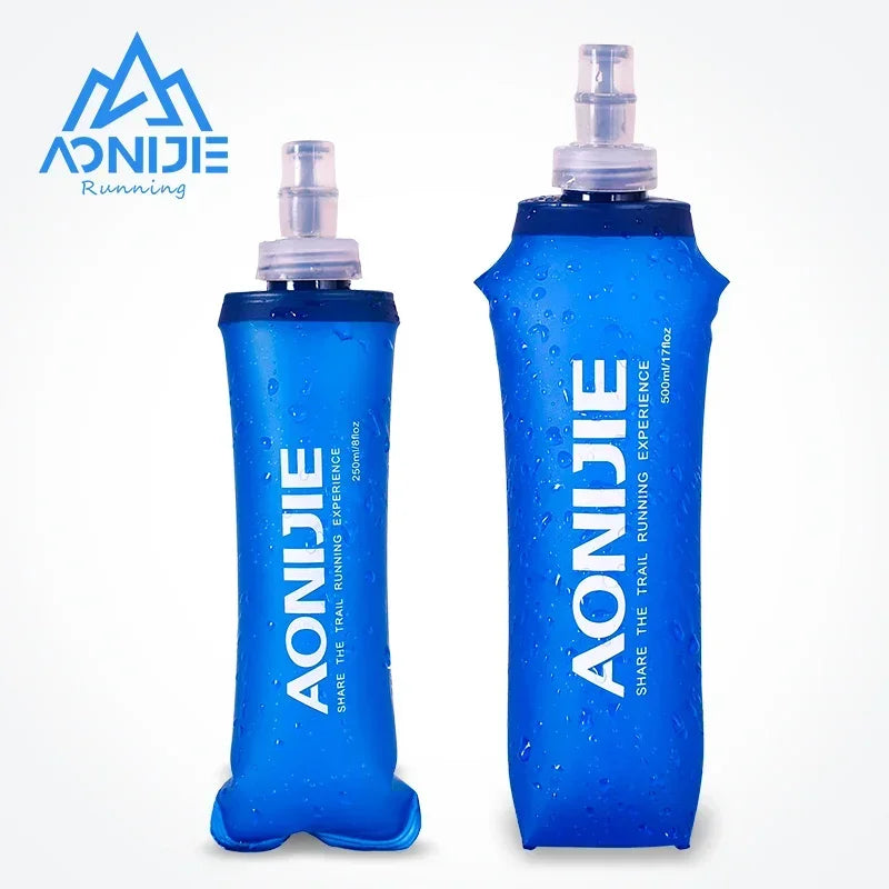 AONIJIE SD09 SD10 250ml/500ml Soft Flask Collapsible TPU Water Bottle for Running & Hydration Packs