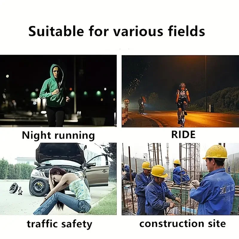High-Visibility Reflective Workwear Vest – Multi-Pocket Safety Clothing for Construction & Night Use