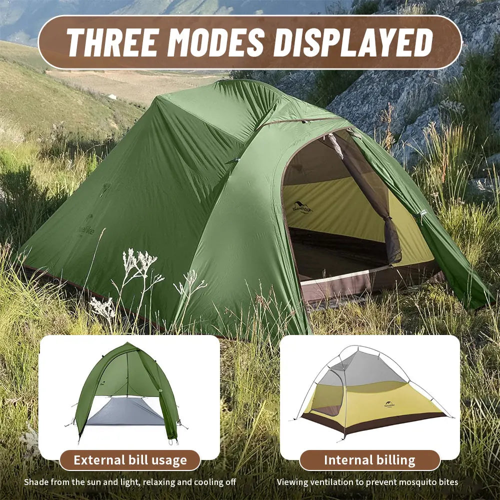 NATUREHIKE Cloud Up 2 Person Camping Tent Ultralight Waterproof Trekking Tent for Hiking