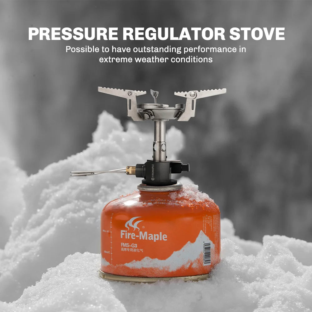 GreenPeak Ⅱ Pressure-Regulator Gas Stove with Piezo Ignition for Camping & Hiking