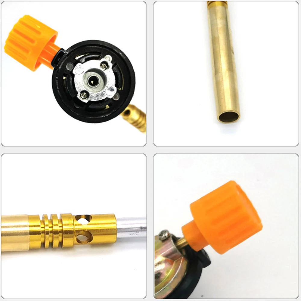 Portable Butane Gas Torch – High-Temperature Flame Gun for Welding, Soldering & Cooking Use