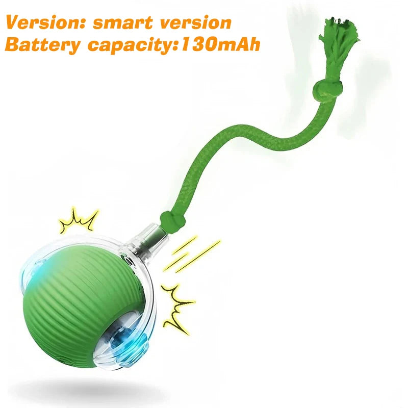 Smart Interactive Dog Ball Toy – Automatic Rolling, Rechargeable & Obstacle-Avoidance Play for Pets