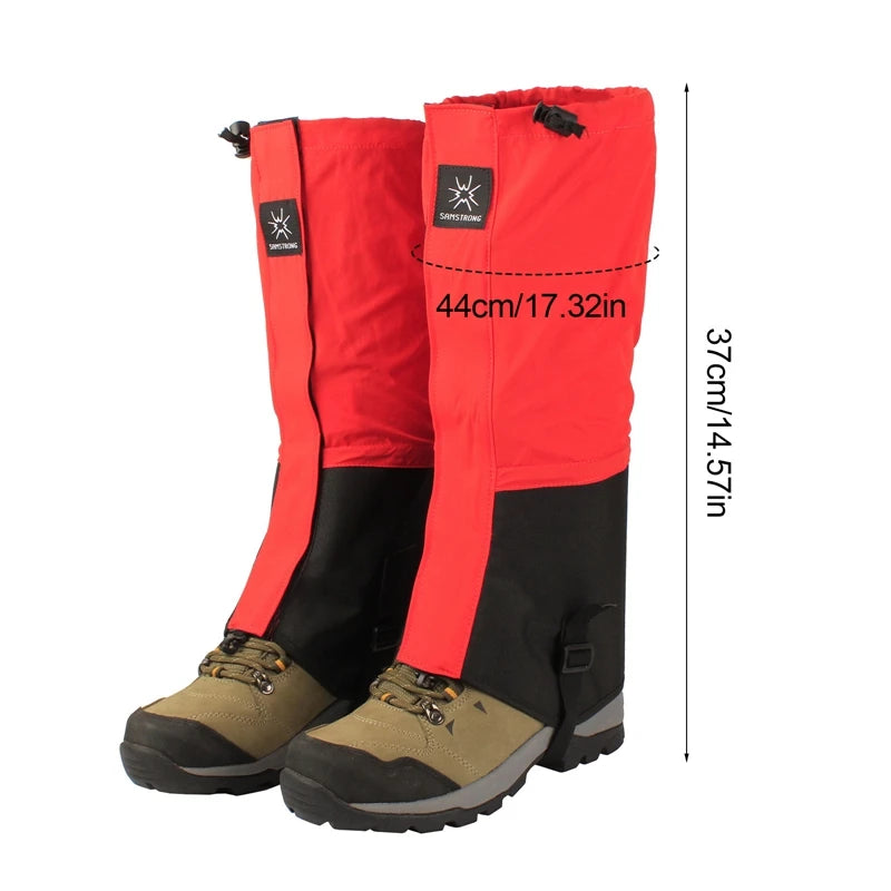 Outdoor Travel Waterproof Leg Gaiters – Snowproof Leg Warmers for Hiking, Climbing, & Winter Sports