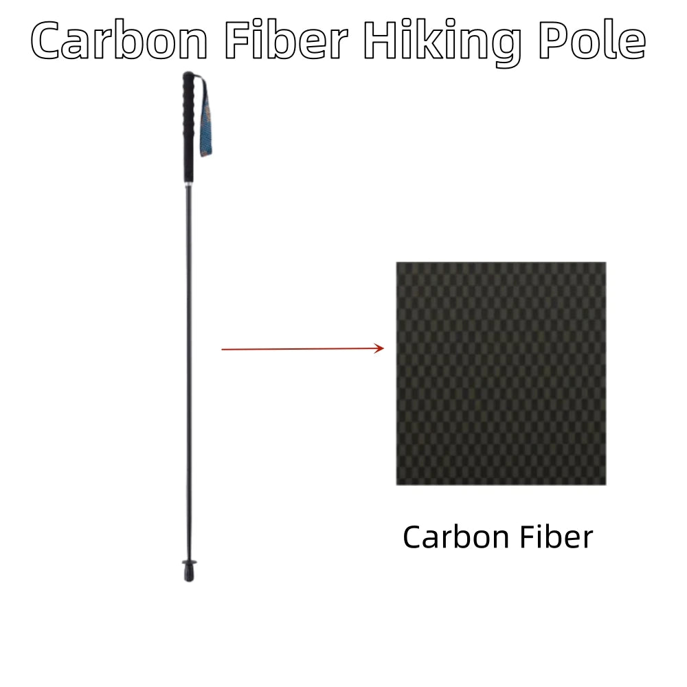 Ultra-Lightweight Foldable Carbon Fiber Trekking Poles – Hiking Sticks for Mountain Climbing/Walking