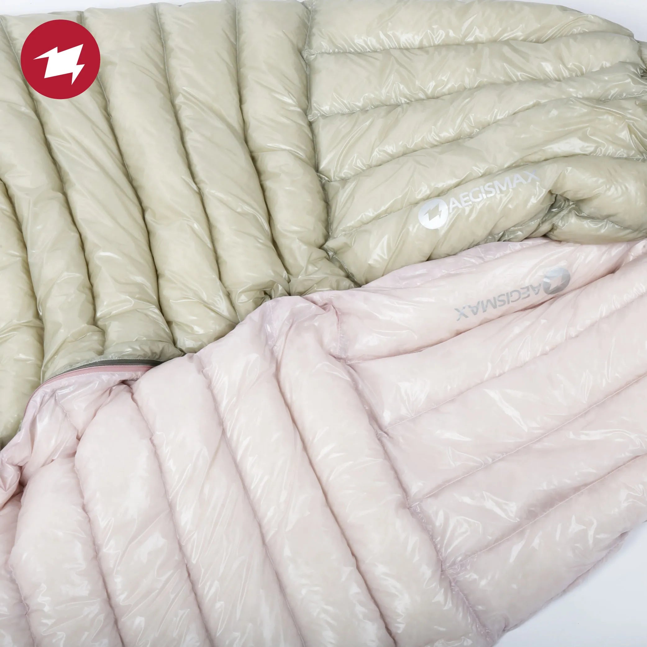 AEGISMAX AIR Series 10D 800FP Ultra Dry Down Ultralight Sleeping Bag for Couple