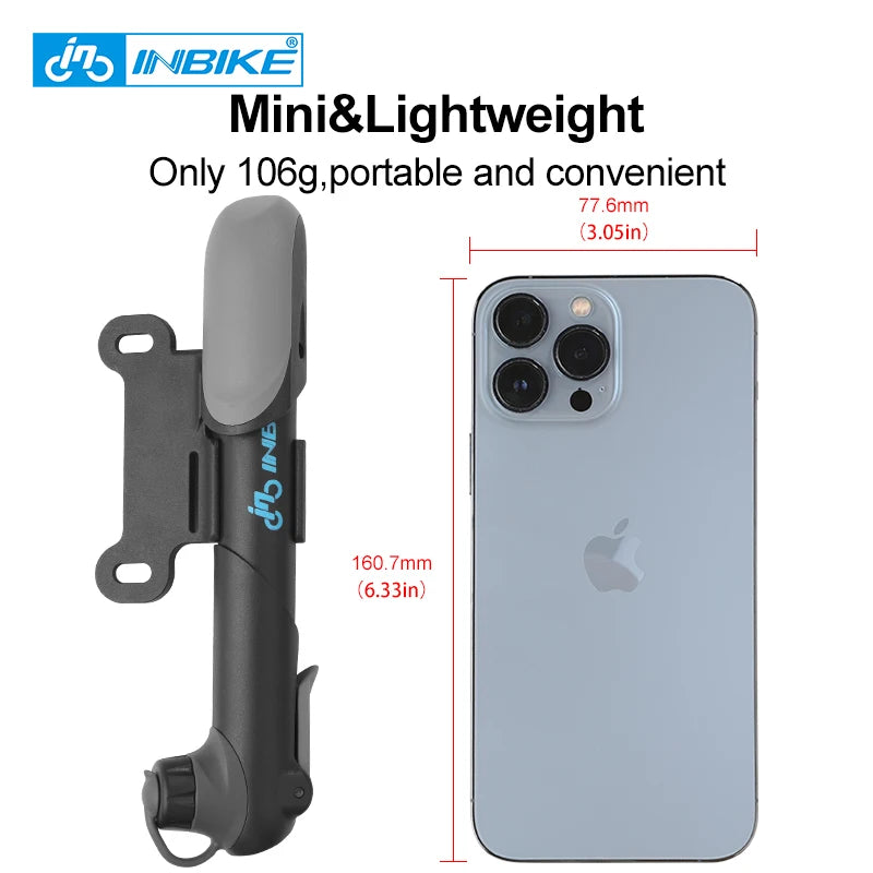 Bike Pump Mini Portable Mountain MTB Bicycle Air Pump Basketball Foldable Inflator Pump