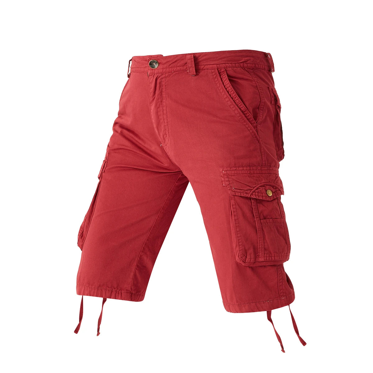 HANQIU Men's Military Cargo Shorts – Camouflage Tactical Cotton Workwear | HANQIU