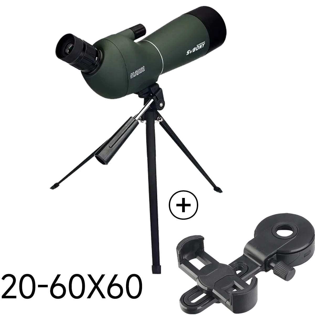 SVBONY SV28 Spotting Scope – 25-75x FMC BAK4 Zoom Telescope with Tripod for Birdwatching & Shooting