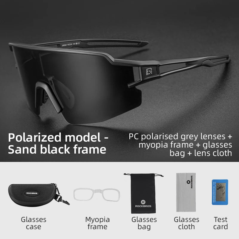 ROCKBROS SP204 Photochromic & Polarized Cycling Glasses UV400 Protection | ROCKBROS