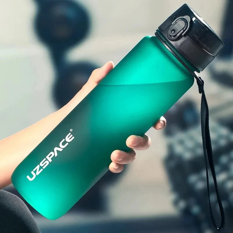 500/800/1000ml Sports Water Bottle BPA Free Portable Leak-proof Shaker Bottle Plastic Drinkware