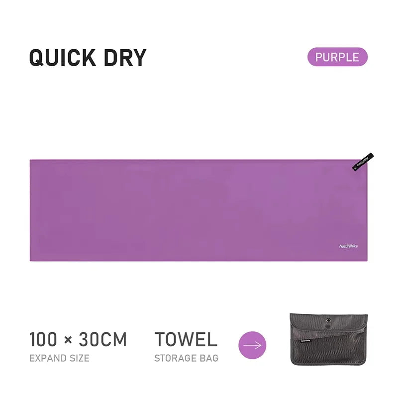Quick-Drying Ultralight Microfiber Towel Portable Compact Camping Swimming Fitness Travel NH20FS009