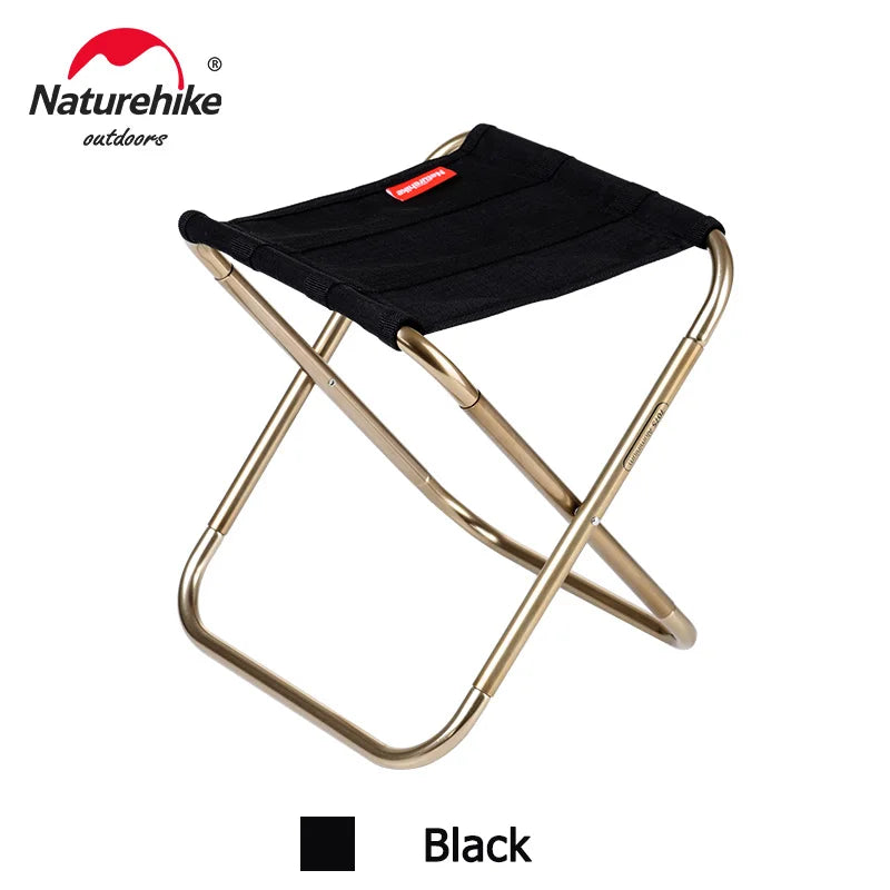 Lightweight Aluminium Outdoor Camping Stool Folding Portable Fishing Hiking Seat NH17Z012-L