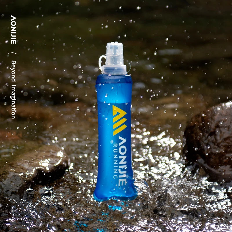 AONIJIE SD30 250ml/500ml Soft Collapsible Water Flask TPU BPA-Free Bottle for Running & Hiking Packs