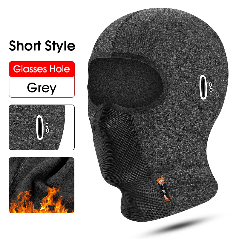 WEST BIKING Thermal Fleece Balaclava – Windproof Winter Face Mask for Ski, Motorcycle & Cycling