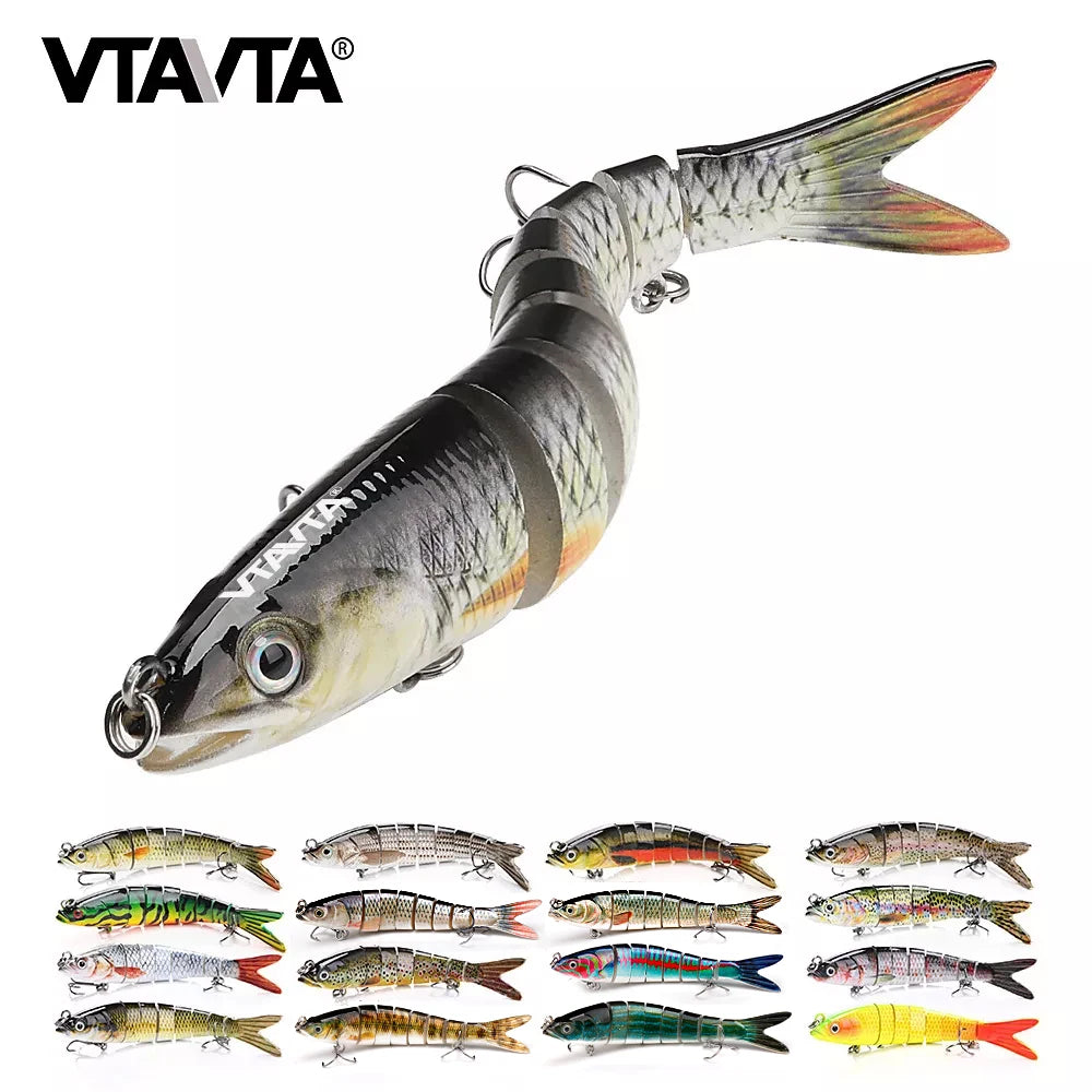 10/14cm Sinking Jointed Swimbait Lure with Treble Hooks – 6/7/8 Segment Crankbait