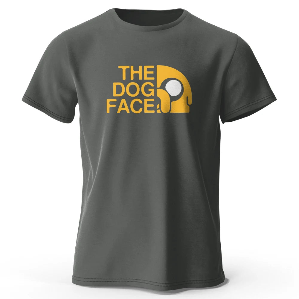 Men's Jake The Dog Printed T-Shirt Oversized Funny Graphic Tee for Men & Women