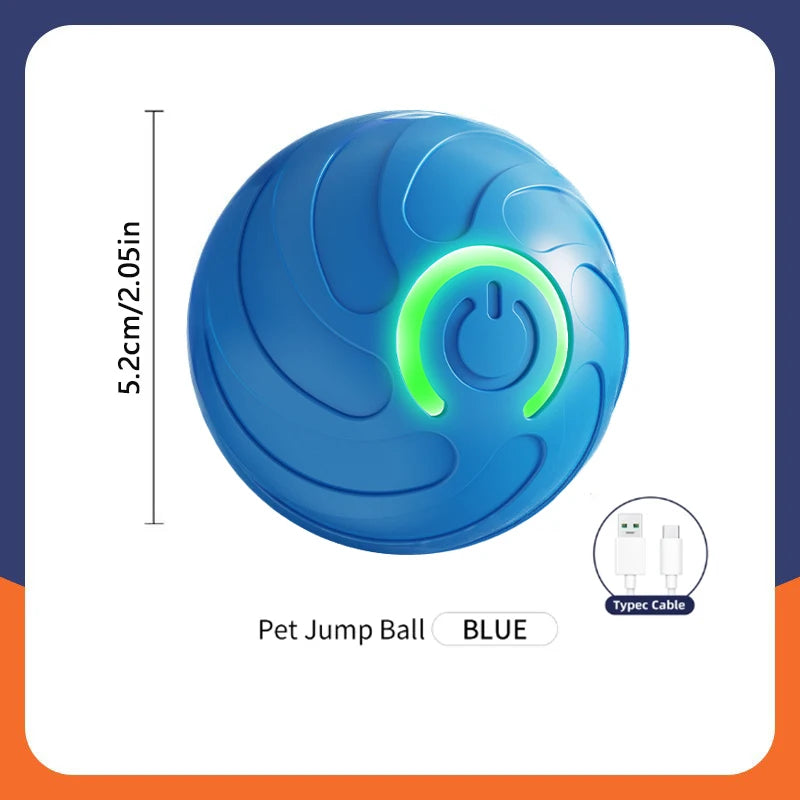Smart Interactive Dog Toy Ball – USB Rechargeable, Automatic Bouncing & Durable Design for Pets