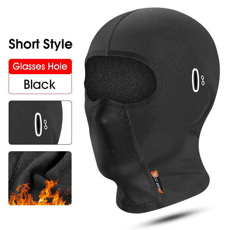 WEST BIKING Thermal Fleece Balaclava – Windproof Winter Face Mask for Ski, Motorcycle & Cycling