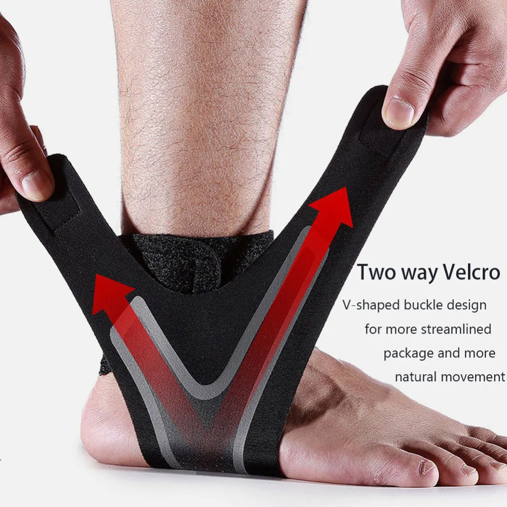 Sports Ankle Brace Adjustable Compression Ankle Support Elastic Ankle Guard Pain Relief Strap