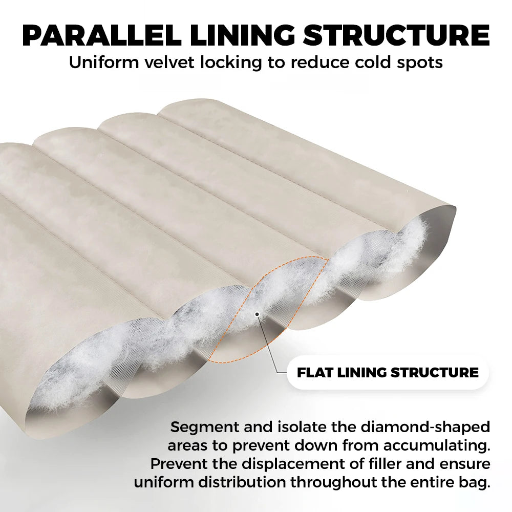 Snowbird Goose Down Mummy Sleeping Bag Ultralight Winter Camping Hiking Travel Cold Weather Sack