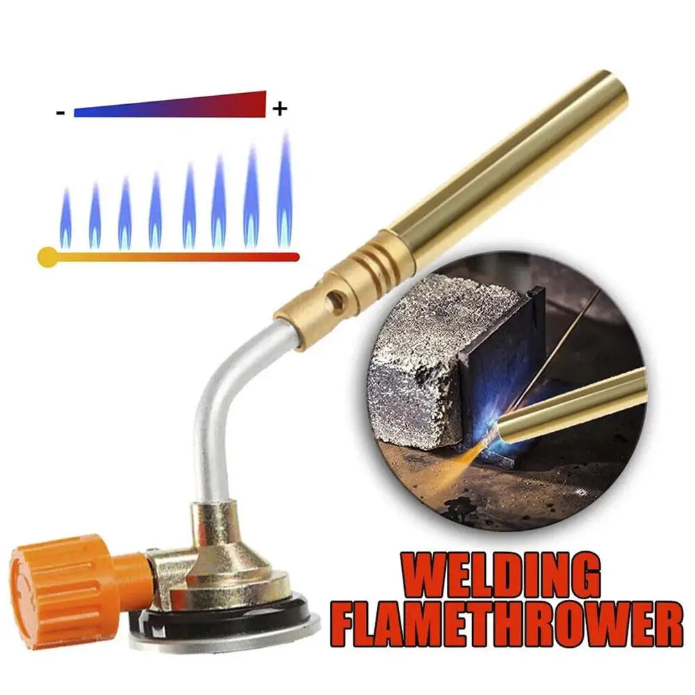 OUT0326A Butane Gas Flame Gun – Portable Brazing, Soldering & BBQ Torch