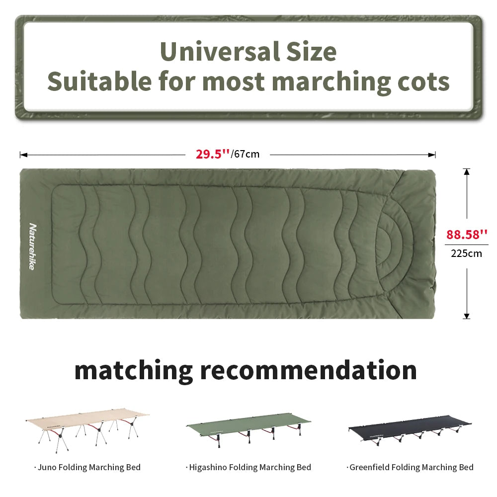 CNK2300DZ022 Camping Cot Sleeping Pad 190x67cm Portable Warm Mat Outdoor Mattress