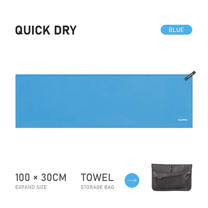 Quick-Drying Ultralight Microfiber Towel Portable Compact Camping Swimming Fitness Travel NH20FS009
