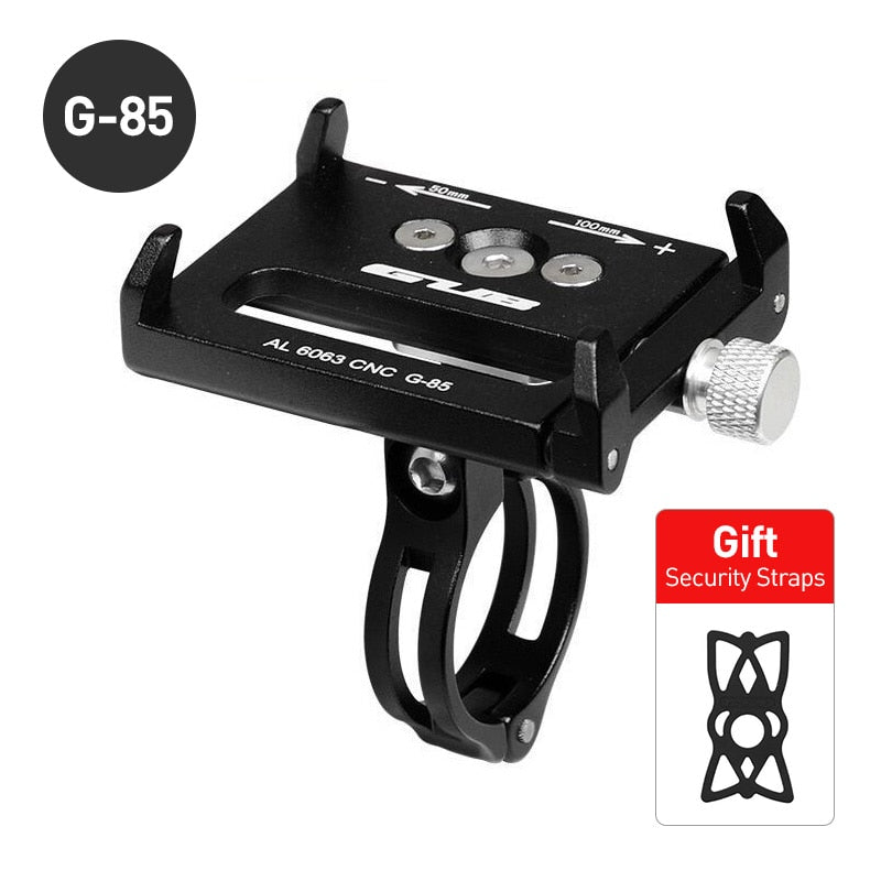GUB G81 G-81 Aluminum Bicycle Phone Holder For 3.5-6.2 inch Smartphone Adjustable Support GPS Bike