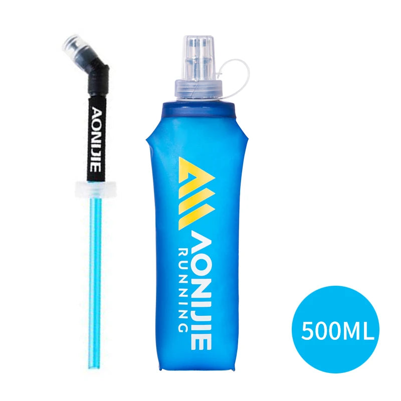 AONIJIE SD30 250ml/500ml Soft Collapsible Water Flask TPU BPA-Free Bottle for Running & Hiking Packs