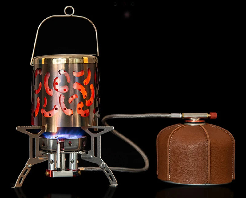 APG Outdoor Gas Heater Stainless Steel Stoves Heating Cover Camping Gas Warmer