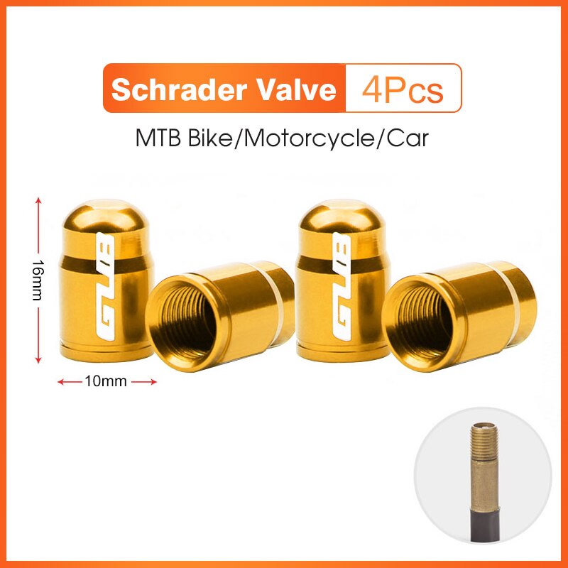 2pcs Aluminum Bicycle Tire Valve Cap Ultralight Mountain Road Bike Tyre Cap Schrader/Presta Tire