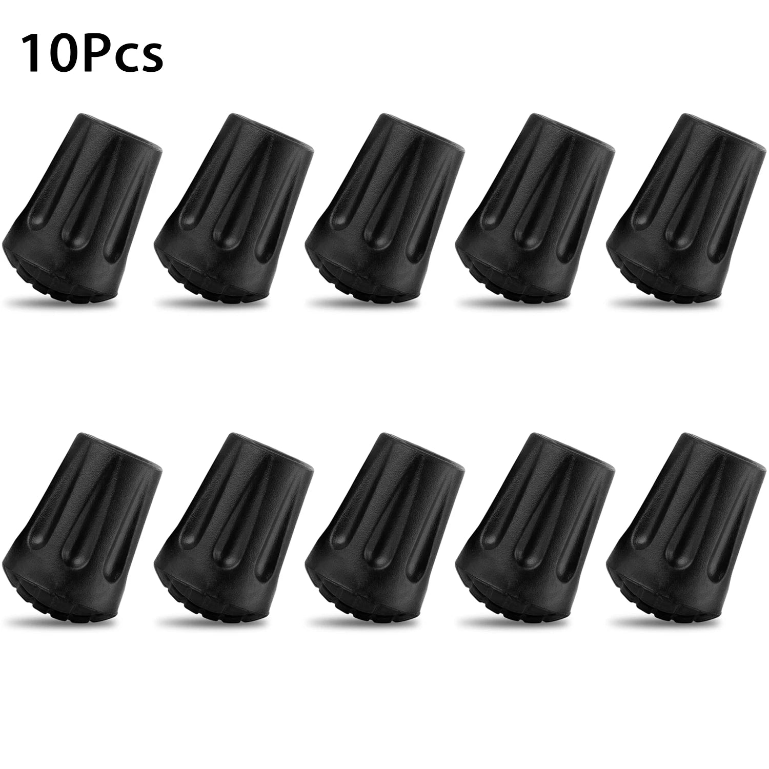 1–10Pc Anti-Slip Rubber Tips for Trekking Poles – Durable Hiking Stick End Protectors