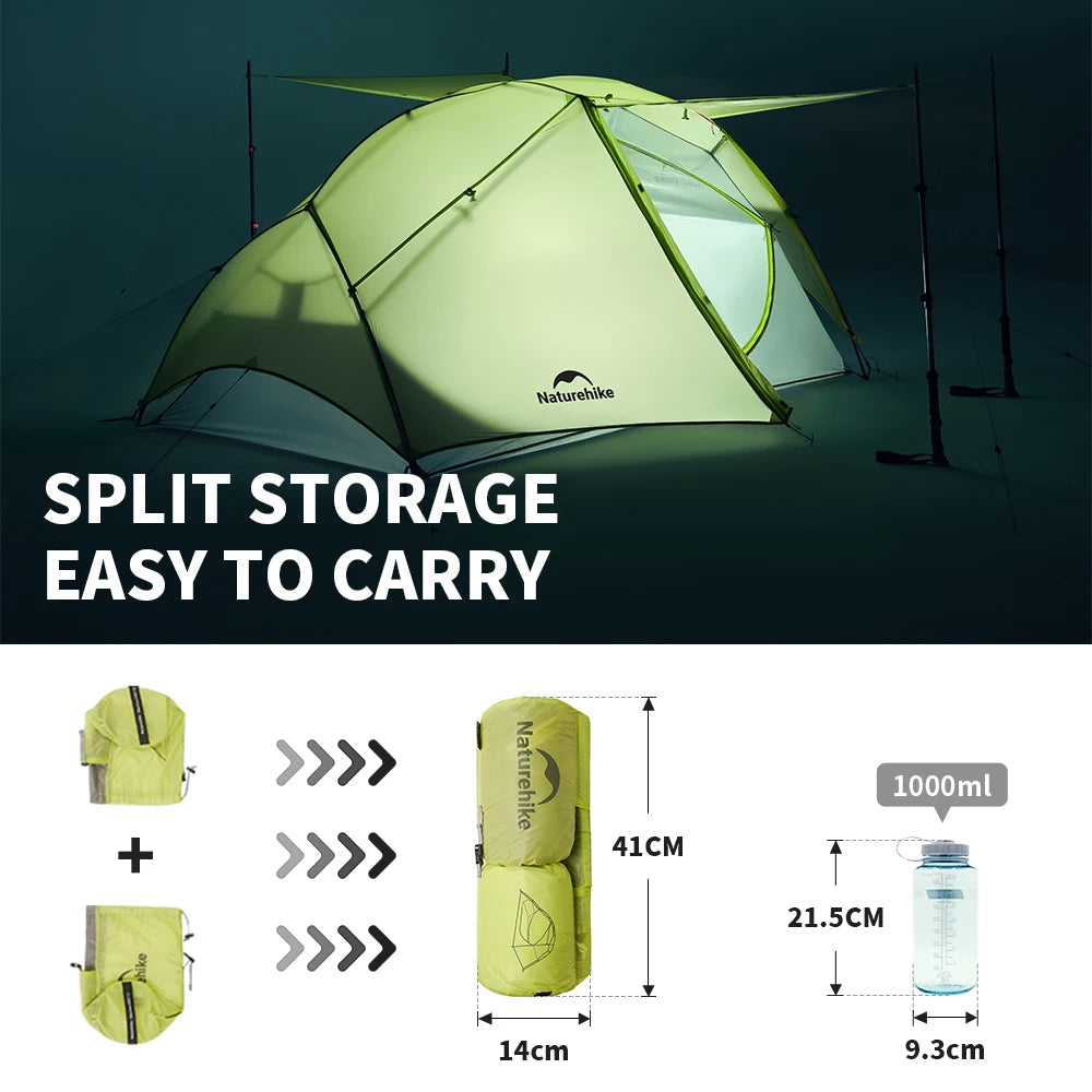 Star River EXT 2-Person Ultralight Hiking Tent – Lightweight Waterproof Shelter (NATUREHIKE)