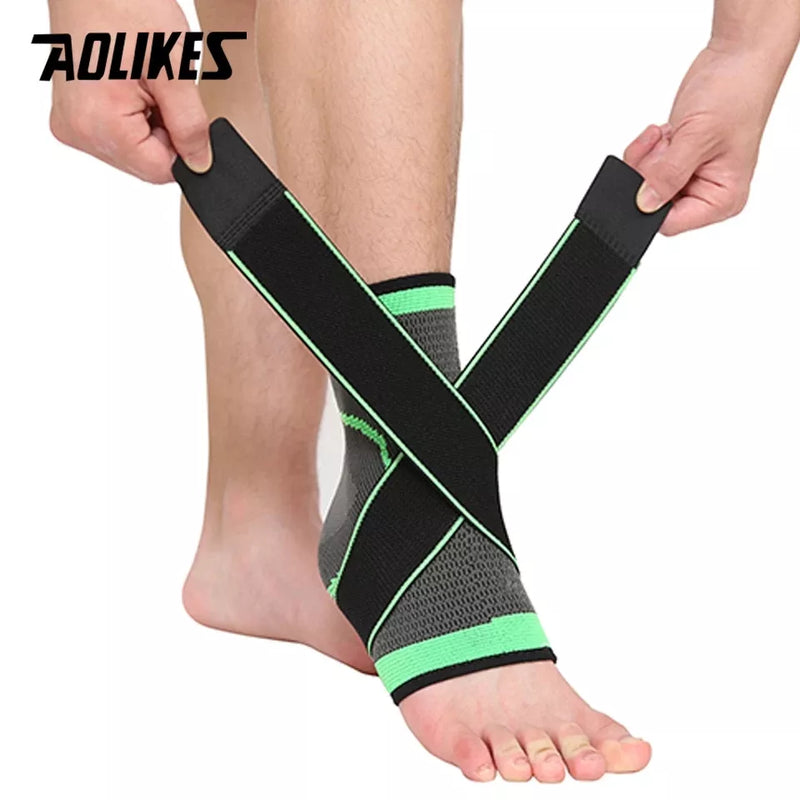 1 PC Sports Ankle Brace Compression Strap Sleeves Support 3D Weave Elastic Bandage Foot Protective